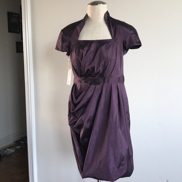 Medium purple Bodybag ruched dress NwT - Picture 1 of 12